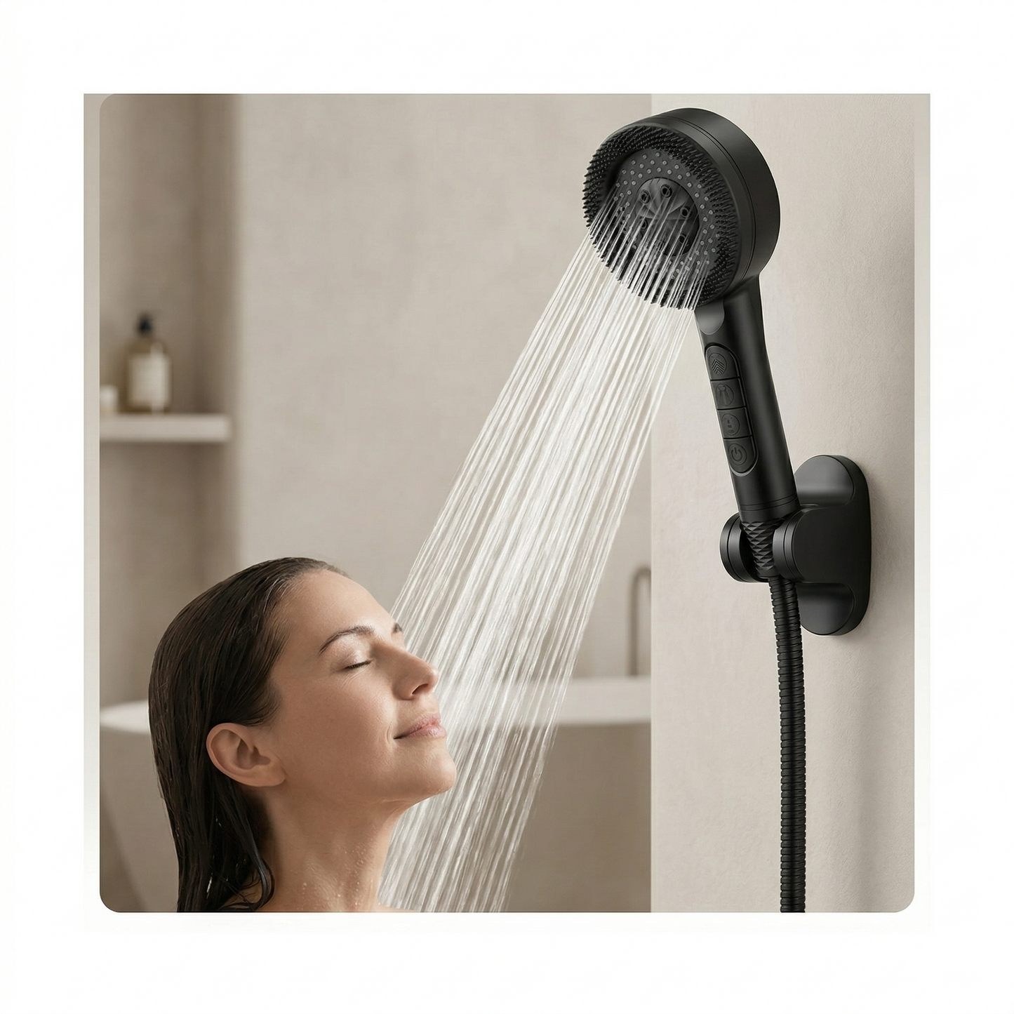 Luxenvio Spa PURE™ | Pommeau de Douche Filtrant Haute Pression (Peau & Cheveux Protégés)